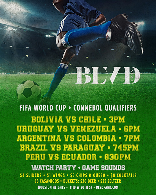FIFA World Cup • CONMEBOL Qualifiers flyer