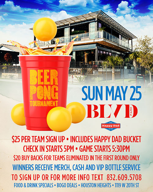 Beer Pong Tournament flyer