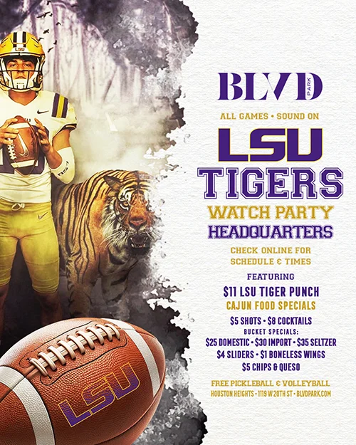 LSU Tigers Game Day HQ flyer 1