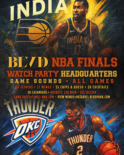 NBA Finals Watch Party Headquarters flyer